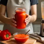 Salsa di peperoni fatta in casa: il trucco segreto per preservarne il colore brillante
