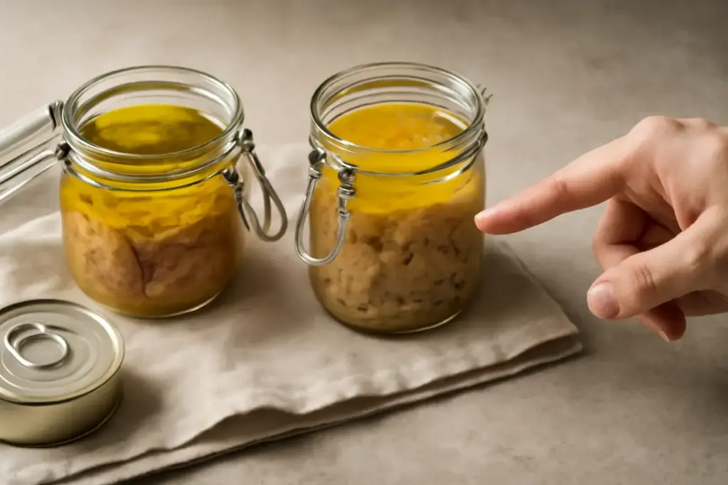 Olio in superficie nelle conserve: quando è segno di qualità e quando no