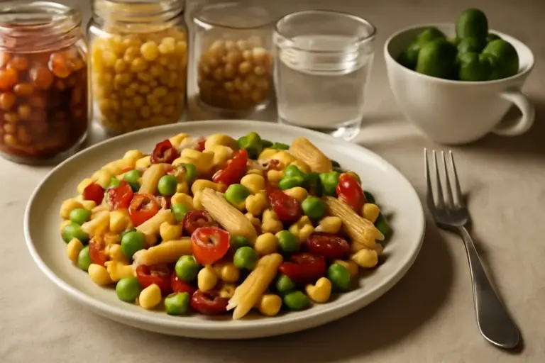 Pasta fredda con conserve di legumi: il segreto per un piatto unico completo e sano
