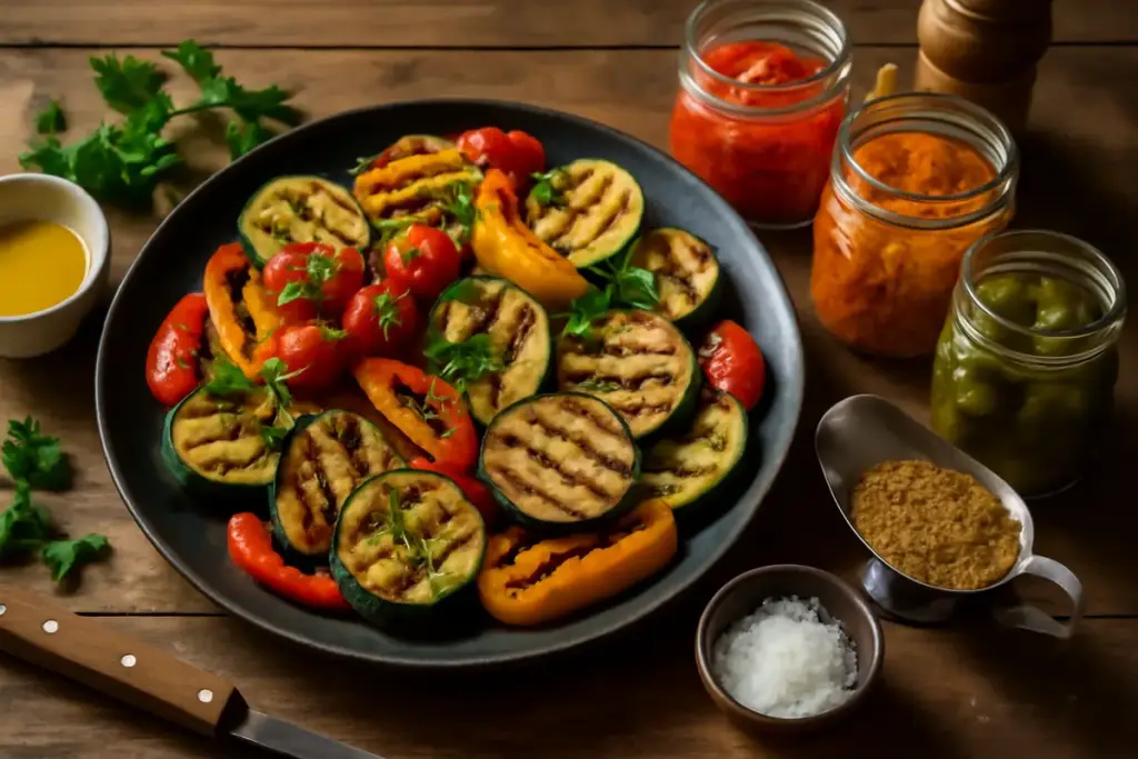 Come esaltare il gusto delle verdure grigliate con conserve fatte in casa? Accenti e aromi da chef