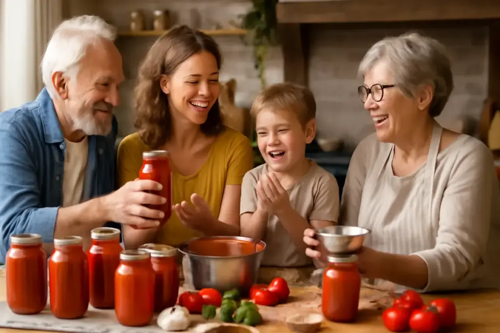 Le conserve e il rito della famiglia: come trasformare la preparazione in una festa condivisa